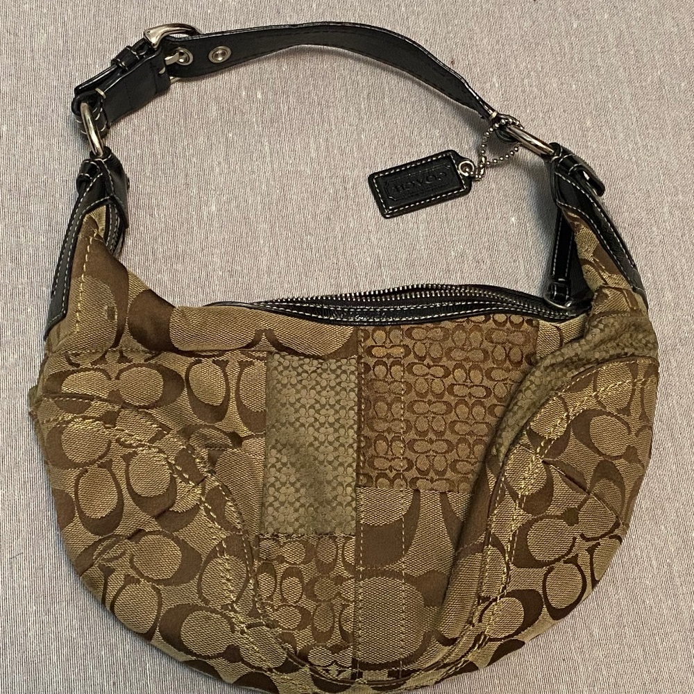 Vintage Coach Patchwork Hobo Bag